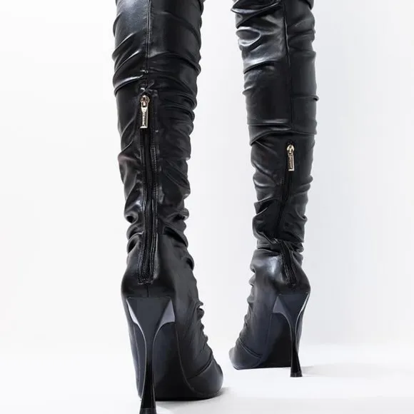 ALL  IN THIGH HIGH STILETTO BOOT