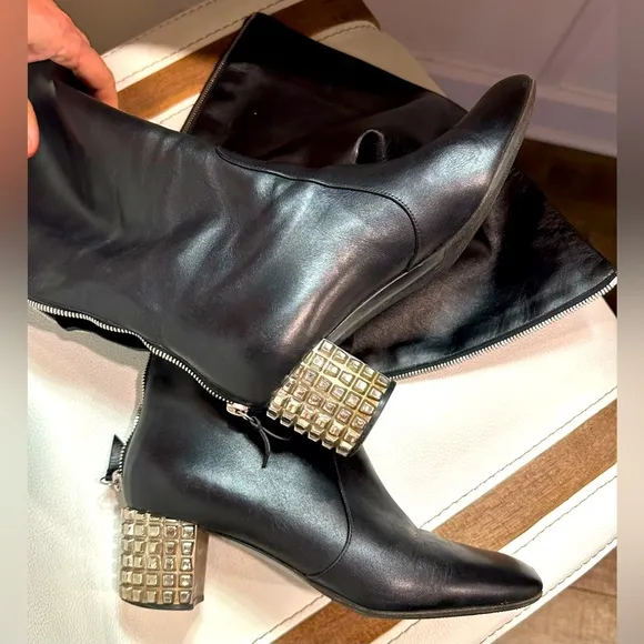 All leather Casadei boots