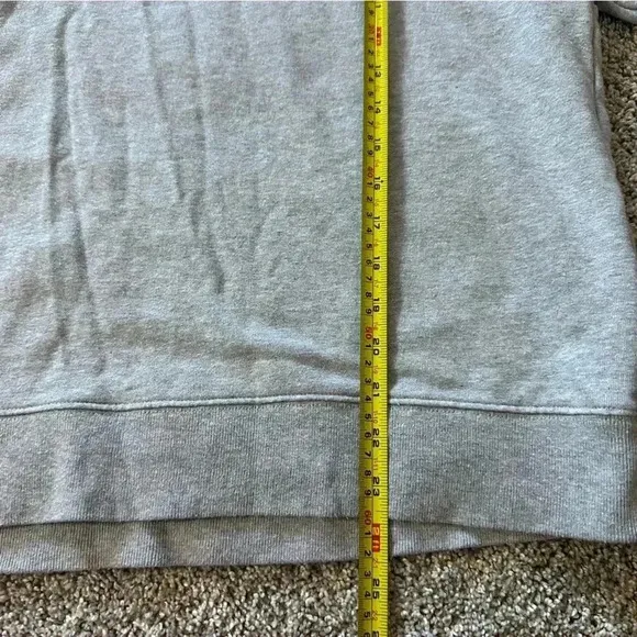 All Saints Bella Asymmetric Cowl Zip Sweatshirt gray medium oversized trendy