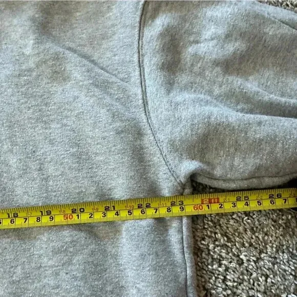All Saints Bella Asymmetric Cowl Zip Sweatshirt gray medium oversized trendy