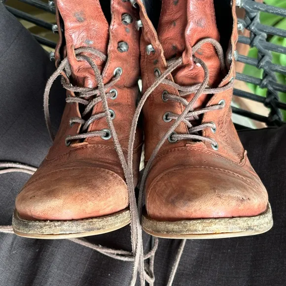 All Saints Leather Lace - UP Rustic Boots