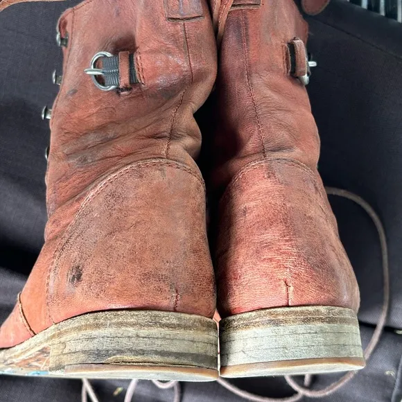 All Saints Leather Lace - UP Rustic Boots