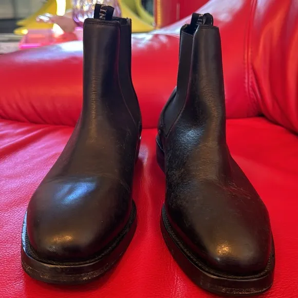 ALL SAINTS Leather Pull On Boots Black