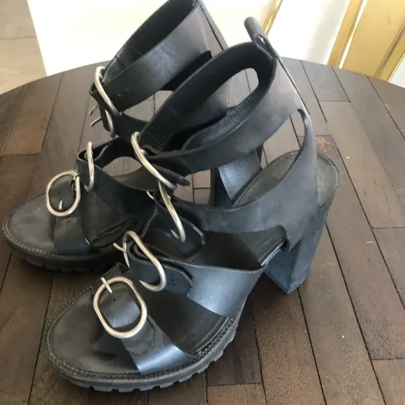 All Saints Osuna Multi Strap Heeled Sandals. Size 39. US 8.5-9