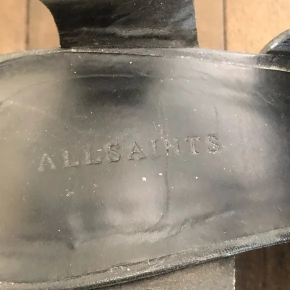 All Saints Osuna Multi Strap Heeled Sandals. Size 39. US 8.5-9