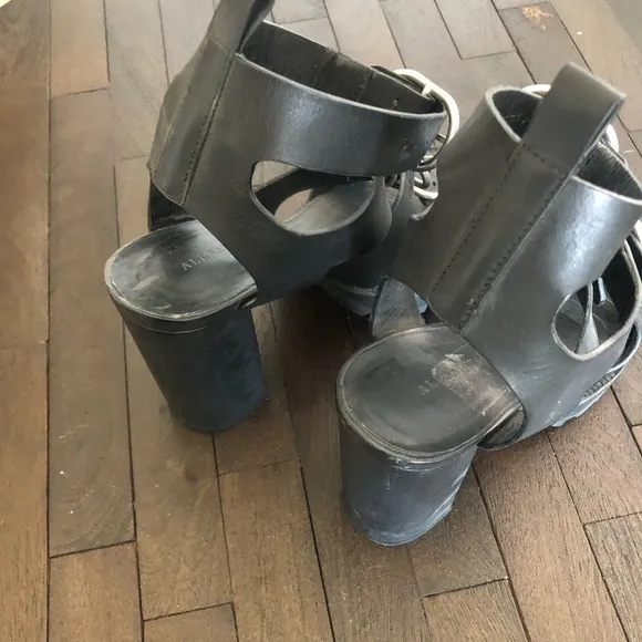 All Saints Osuna Multi Strap Heeled Sandals. Size 39. US 8.5-9
