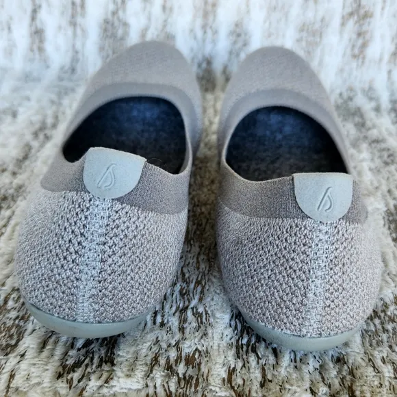 Allbirds &quot;Tree Breezers&quot; Mist Dark Gray Ballet Flats Slip-on Shoes, Women's 7.5