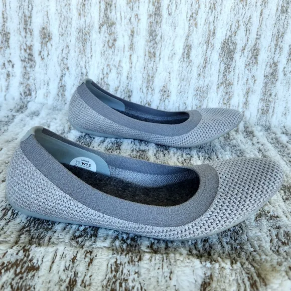 Allbirds &quot;Tree Breezers&quot; Mist Dark Gray Ballet Flats Slip-on Shoes, Women's 7.5