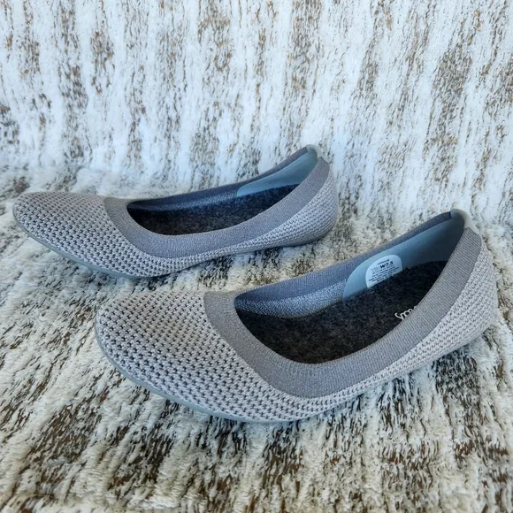 Allbirds &quot;Tree Breezers&quot; Mist Dark Gray Ballet Flats Slip-on Shoes, Women's 7.5