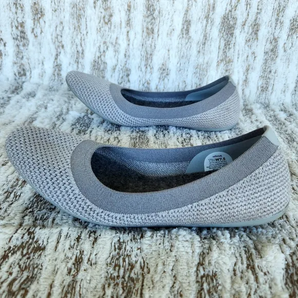Allbirds &quot;Tree Breezers&quot; Mist Dark Gray Ballet Flats Slip-on Shoes, Women's 7.5