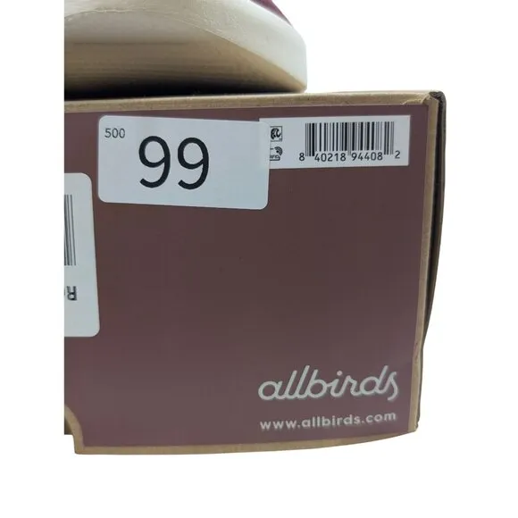 Allbirds Mens Wool Piper Hazy Burgundy Mens 8 Sneakers Sustainable Casual Shoe