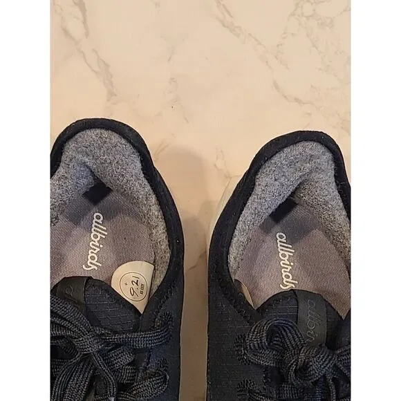 Allbirds Risers Black Blizzard Sole Organic Cotton Canvas Comfort Sneakers | 10