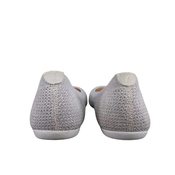 Allbirds Shoes Womens 8 Ballet Flats Tree Breezer Slip On Casual Breathable Grey