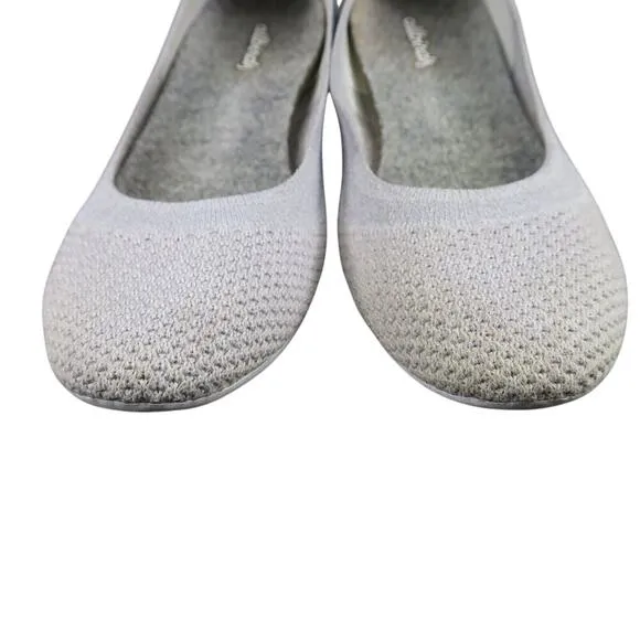 Allbirds Shoes Womens 8 Ballet Flats Tree Breezer Slip On Casual Breathable Grey