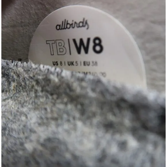 Allbirds Shoes Womens 8 Ballet Flats Tree Breezer Slip On Casual Breathable Grey