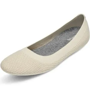 Allbirds Tree Breezer Flats Cream Hush Beige White Mesh Slip On Shoes Casual 9.5