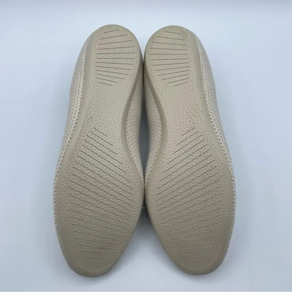 Allbirds Tree Breezer Flats Cream Hush Beige White Mesh Slip On Shoes Casual 9.5
