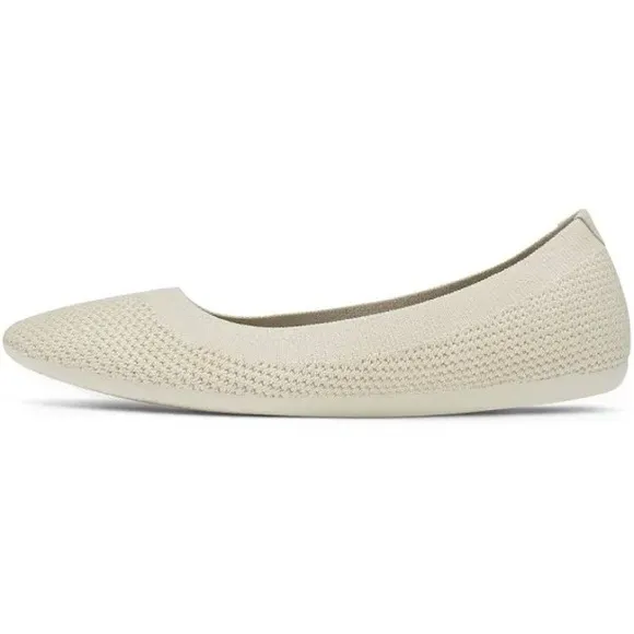Allbirds Tree Breezer Flats Cream Hush Beige White Mesh Slip On Shoes Casual 9.5