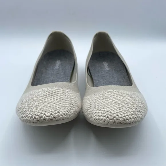 Allbirds Tree Breezer Flats Cream Hush Beige White Mesh Slip On Shoes Casual 9.5