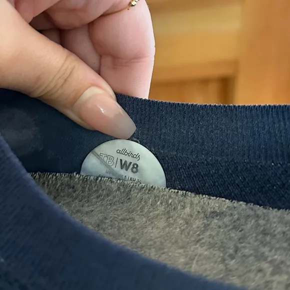 allbirds tree breezer knit flats in navy blue