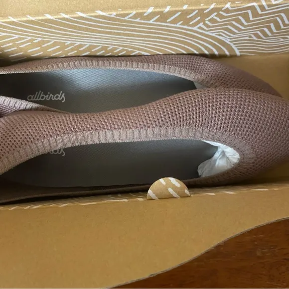allbirds Tree Breezer Point Flats 8.5 NEW stormy mauve