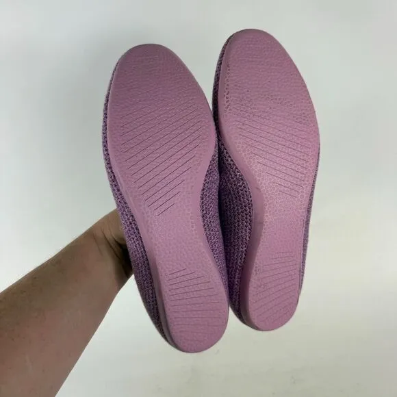 Allbirds Tree Breezers Ballet Flats Women's 9.5 Purple Knit Comfort Round Toe