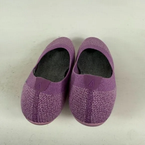 Allbirds Tree Breezers Ballet Flats Women's 9.5 Purple Knit Comfort Round Toe