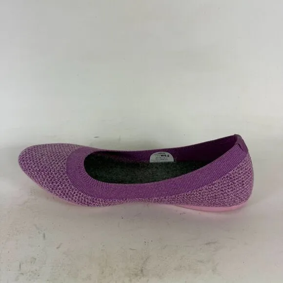 Allbirds Tree Breezers Ballet Flats Women's 9.5 Purple Knit Comfort Round Toe
