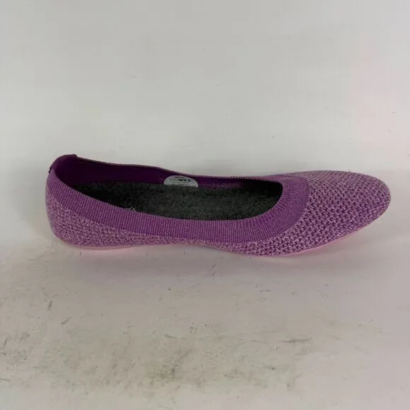 Allbirds Tree Breezers Ballet Flats Women's 9.5 Purple Knit Comfort Round Toe
