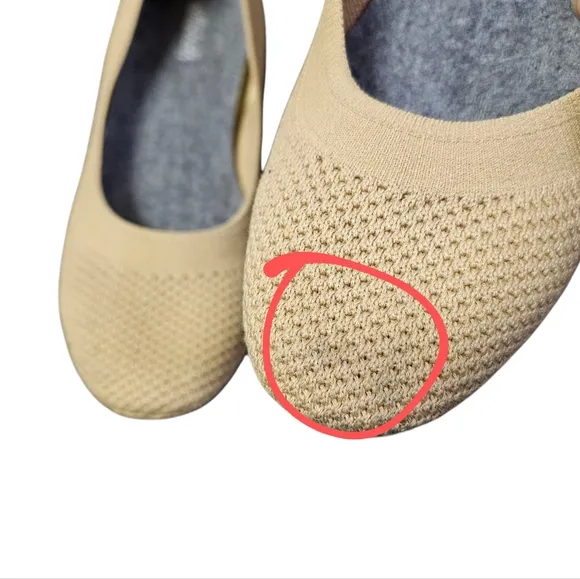 Allbirds Tree Breezers Knit Ballet Flats Slip On Shoes  Women's Size 9