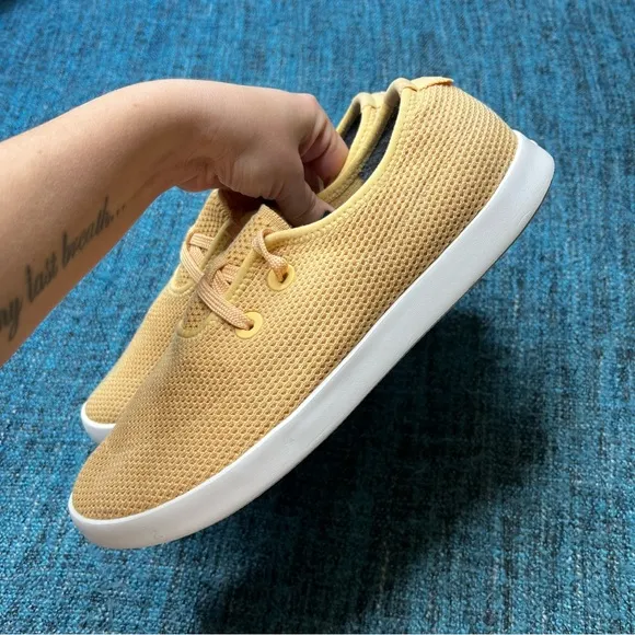 Allbirds Tree Skippers Lace Up Sneakers in Lux Beige Blizzard Sole