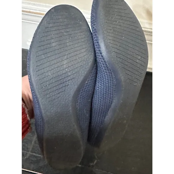 Allbirds WashableTree Breezers Flats Eco Knit Ballet Wool Navy Womens 7.5W