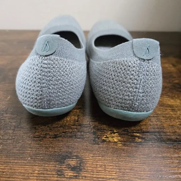 allbirds Women's Light Heathered Green/Gray Tree Breezers Flat Shoes
