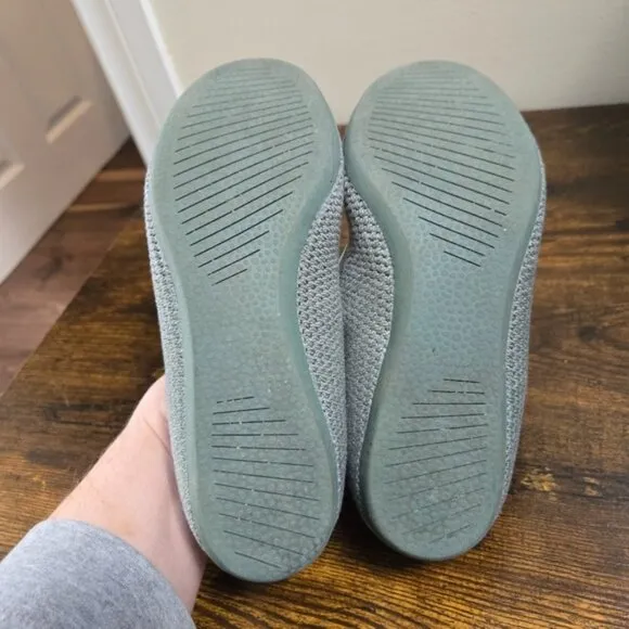 allbirds Women's Light Heathered Green/Gray Tree Breezers Flat Shoes