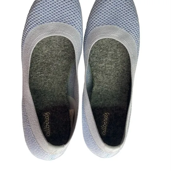 Allbirds Womens Tree Breezers Flats Size 9 Ballet Slip-On Periwinkle Blue EUC
