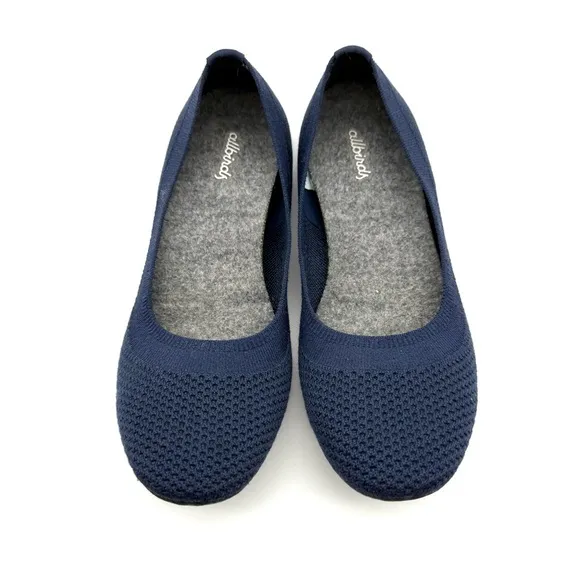 Allbirds Women's Tree Breezers Navy Night Knit Flats 8.5