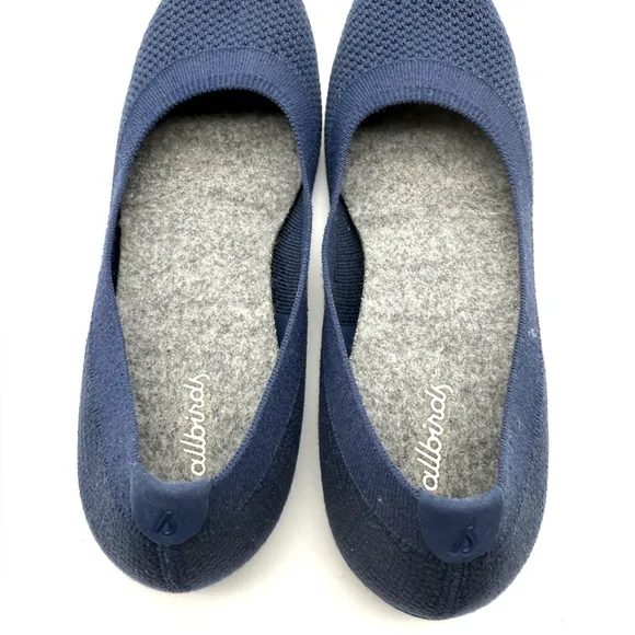 Allbirds Women's Tree Breezers Navy Night Knit Flats 8.5