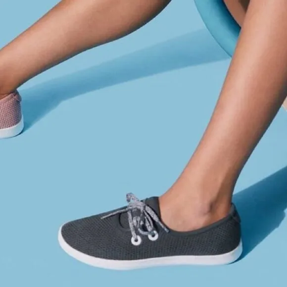 Allbirds Womens Tree Skipper Blue Gray Casual Flats Size 7