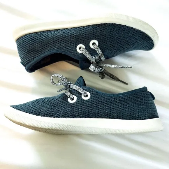 Allbirds Womens Tree Skipper Blue Gray Casual Flats Size 7