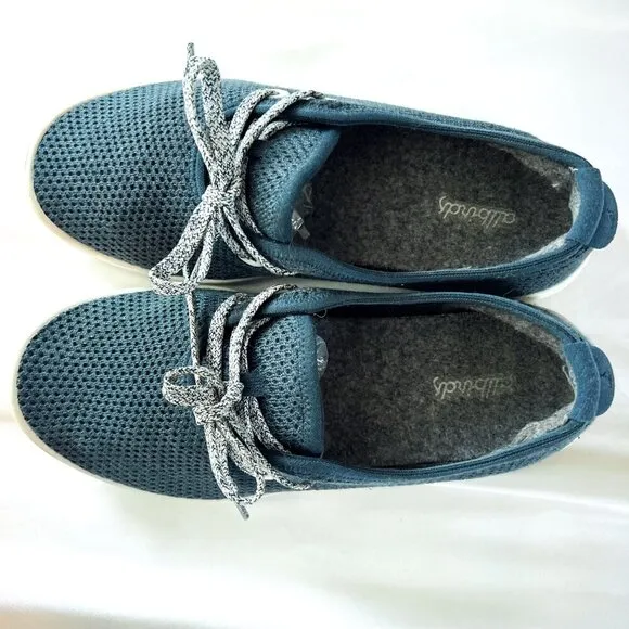 Allbirds Womens Tree Skipper Blue Gray Casual Flats Size 7