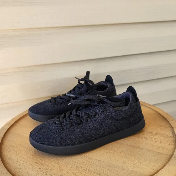 Allbirds women's wool Pipers black sneakers black sole