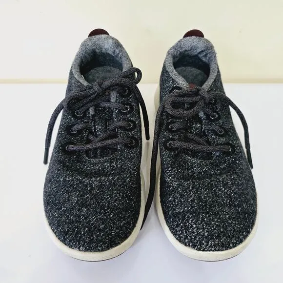 Allbirds Wool Runner Mizzle Sneakers Dark Grey Merino Wool Women's Size 7
