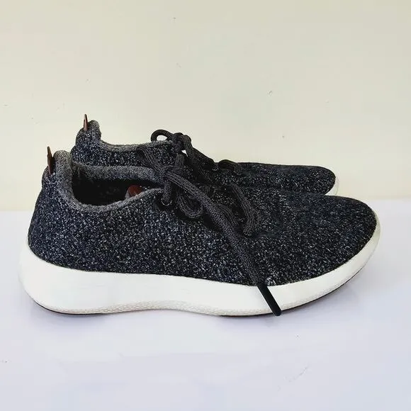 Allbirds Wool Runner Mizzle Sneakers Dark Grey Merino Wool Women's Size 7