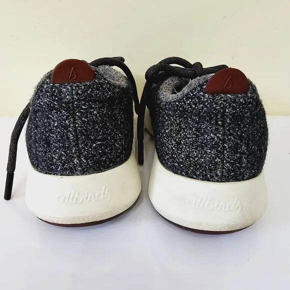 Allbirds Wool Runner Mizzle Sneakers Dark Grey Merino Wool Women's Size 7