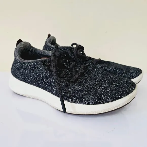 Allbirds Wool Runner Mizzle Sneakers Dark Grey Merino Wool Women's Size 7