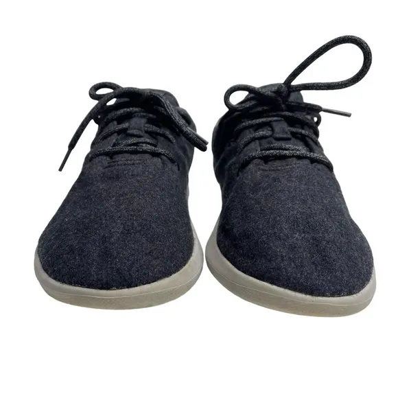Allbirds Wool Runner Sneakers Mens 10 Natural Black with Natural White Sole