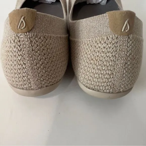 Allbirds Women's Rugged Beige Tree Breezers Ballet Flats Comfort Shoes Size 6
