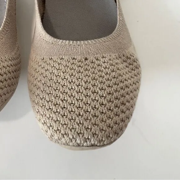 Allbirds Women's Rugged Beige Tree Breezers Ballet Flats Comfort Shoes Size 6
