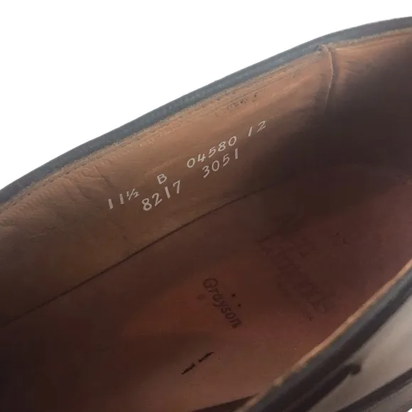 Allen Edmonds 11.5 B Handcrafted Grayson Black Tassel Loafers Office Business