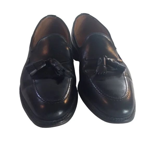 Allen Edmonds 11.5 B Handcrafted Grayson Black Tassel Loafers Office Business